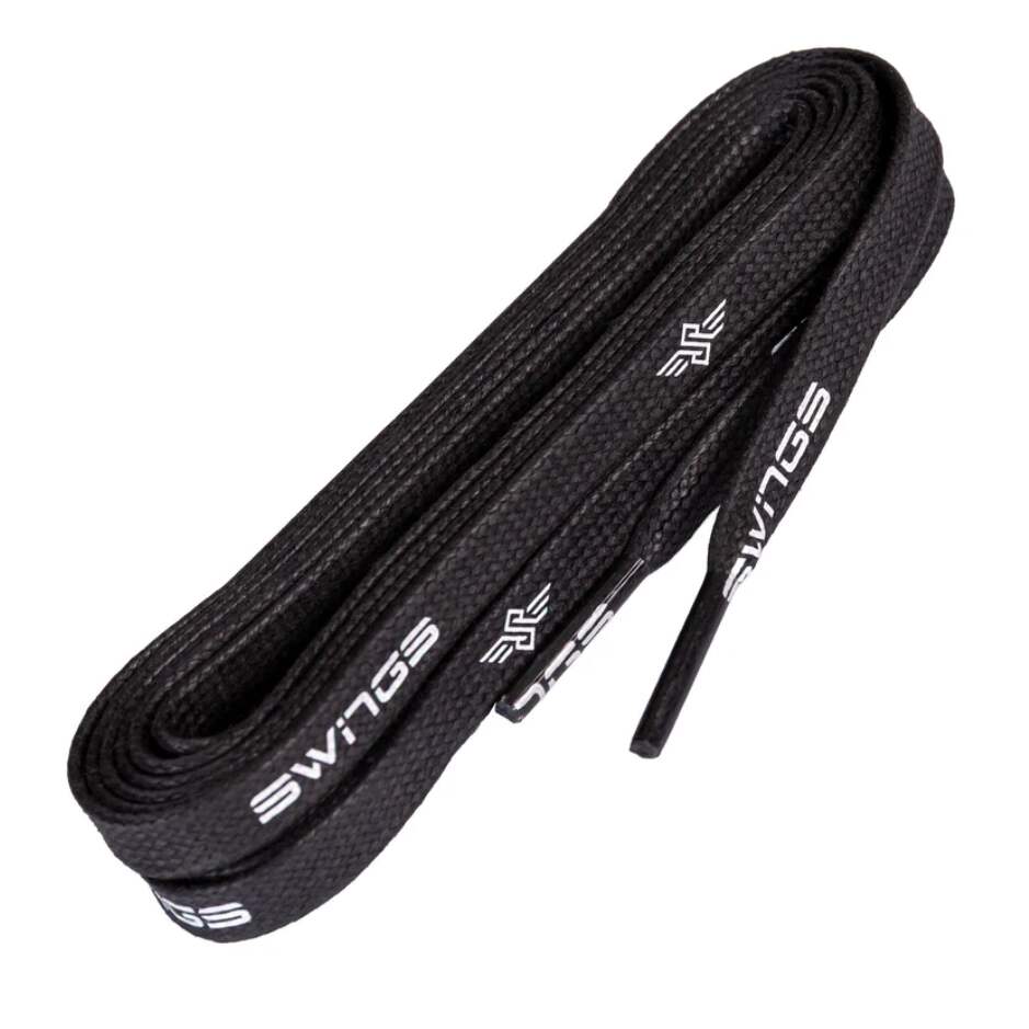 Powerslide Tkaničky Swings Waxed Superlaces Black, černá, 160cm