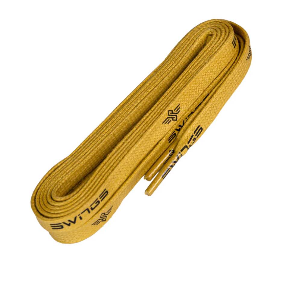 Powerslide Tkaničky Swings Waxed Superlaces Gold, zlatá, 160cm