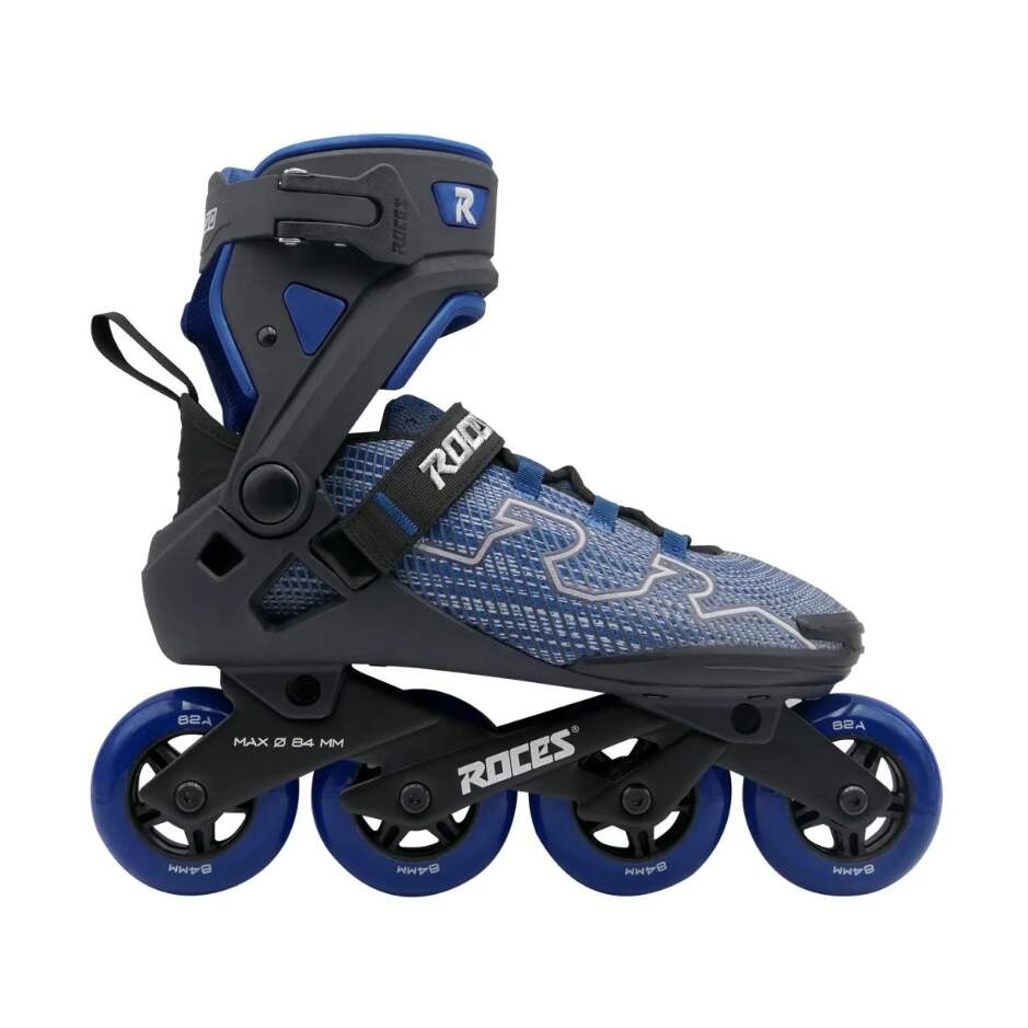 Roces Kolečkové brusle Roces R-EVO 84 Black/Blue/Light Grey, 3.0, 36, 4x, 84