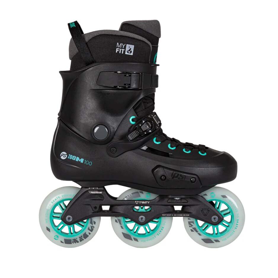 Powerslide Kolečkové brusle Powerslide Zoom Pro 100 Black, 41-42, 4x, 100