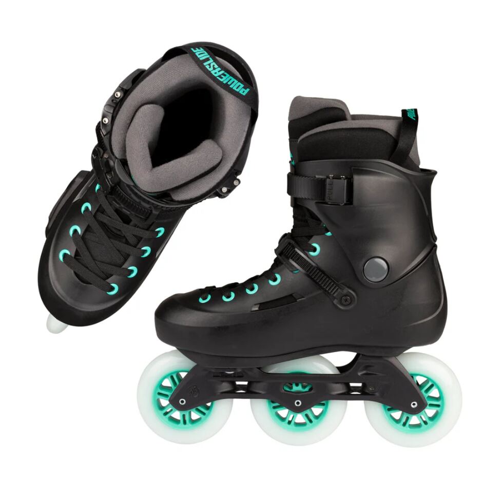 Rollers Powerslide Zoom Pro 100 Senior – Chaussure Rigide, Roues 100mm, Frein Optionnel, Confortable