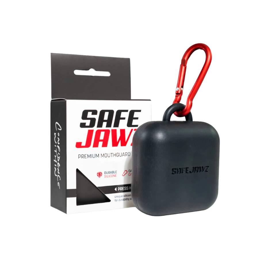 Safe Jawz Pouzdro na chránič zubů Safe Jawz Premium Silicone, červená