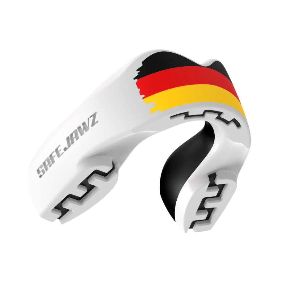 Safe Jawz Chránič zubů Safe Jawz Extro Flags Germany, Senior, Bez příchuti