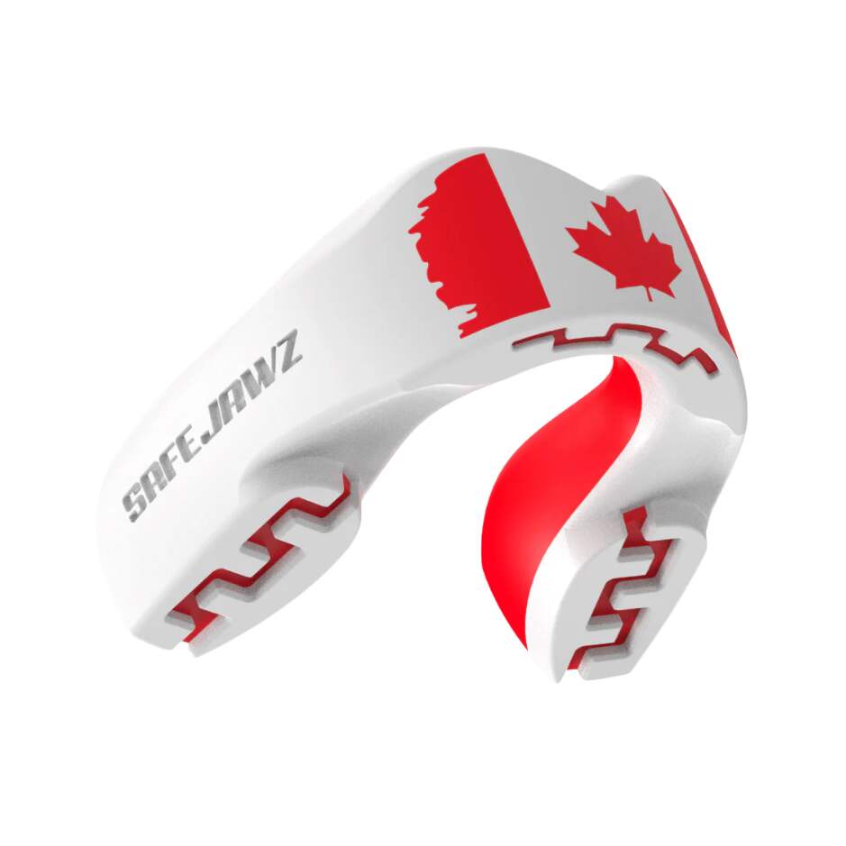 Safe Jawz Chránič zubů Safe Jawz Extro Flags Canada, Senior, Bez příchuti