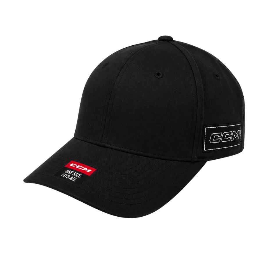 CCM Kšiltovka CCM Structured Adjustable Cap, Senior, černá
