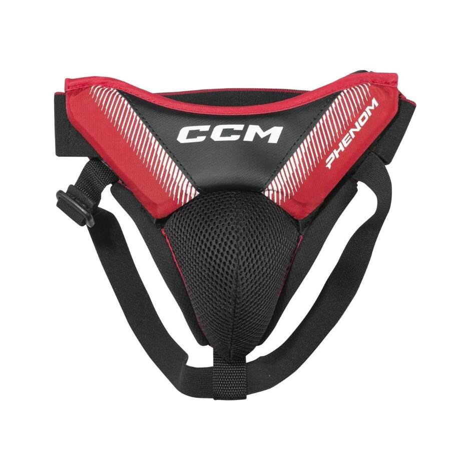 CCM Brankářský suspenzor CCM Phenom JR, Junior, 22"-26", černá-červená