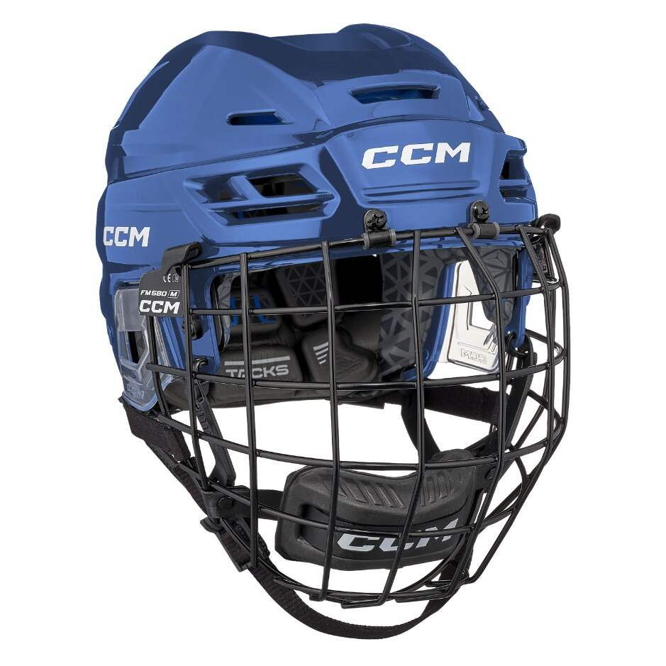 CCM Hokejová helma CCM Tacks 310 S26 SR combo, Senior, 52-57 cm, modrá, S