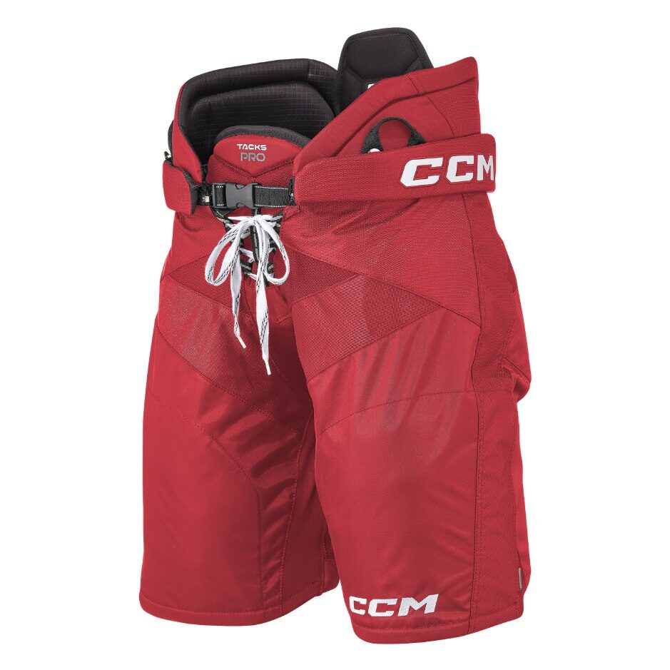 CCM Hokejové kalhoty CCM Tacks Pro SR, Senior, S, červená