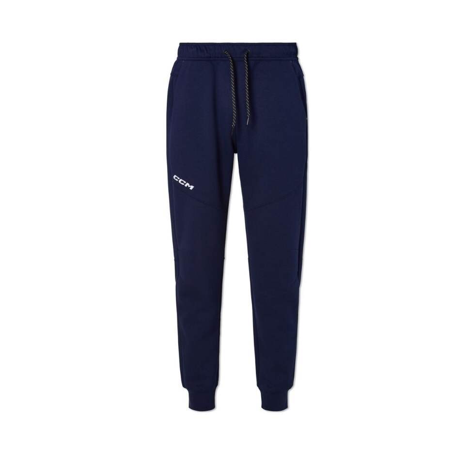 CCM Kalhoty CCM Team Locker Room Cuffed Joggers YTH, Dětská, M, tmavě modrá