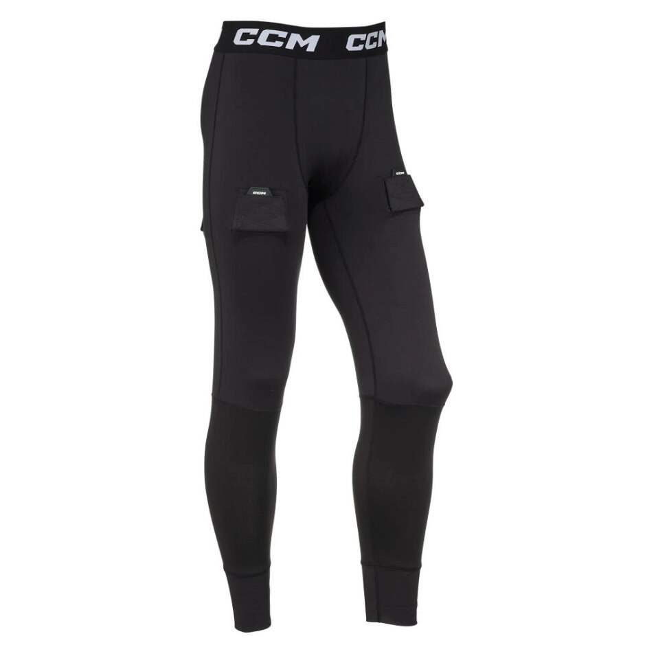 CCM Kalhoty se suspenzorem CCM Tacks Base Layer SR, Senior, L, černá