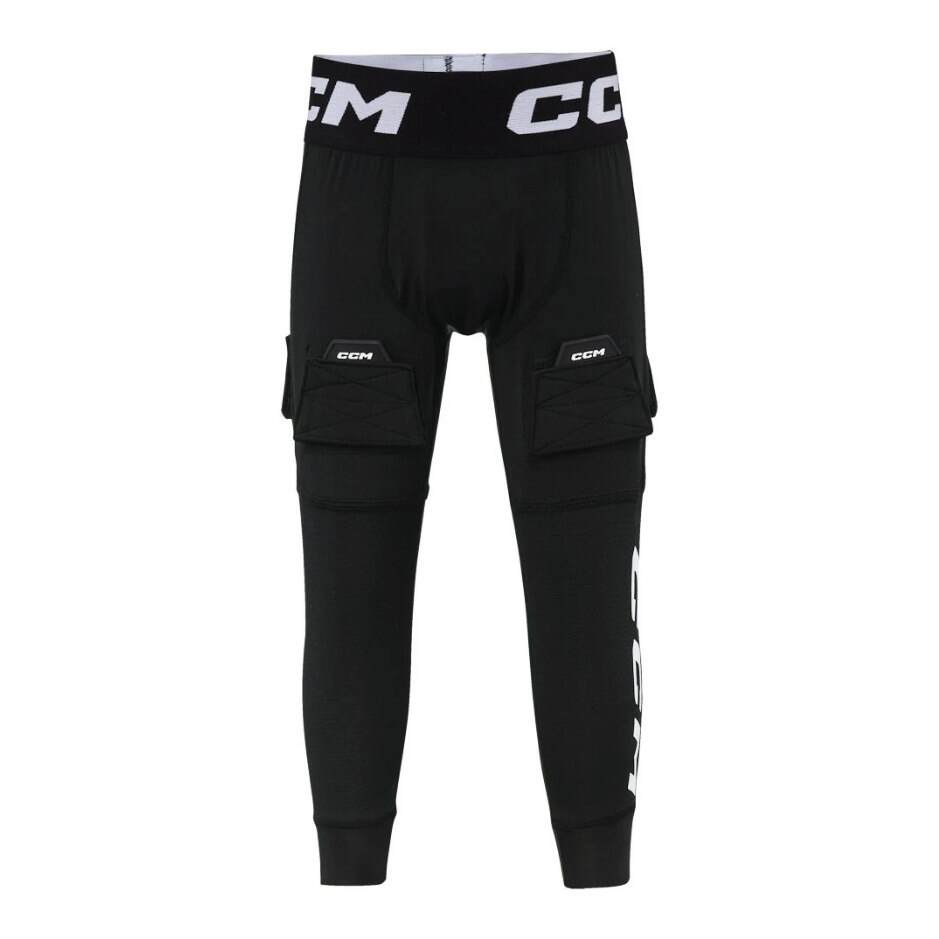 CCM Kalhoty se suspenzorem CCM Tacks Base Layer YTH, Dětská, L-XL, černá