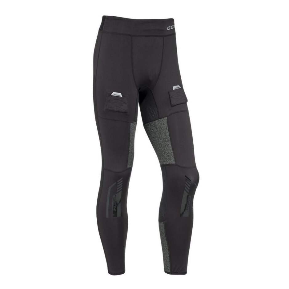 CCM Kalhoty se suspenzorem CCM Tacks Pro Base Layer JR, Junior, M, černá
