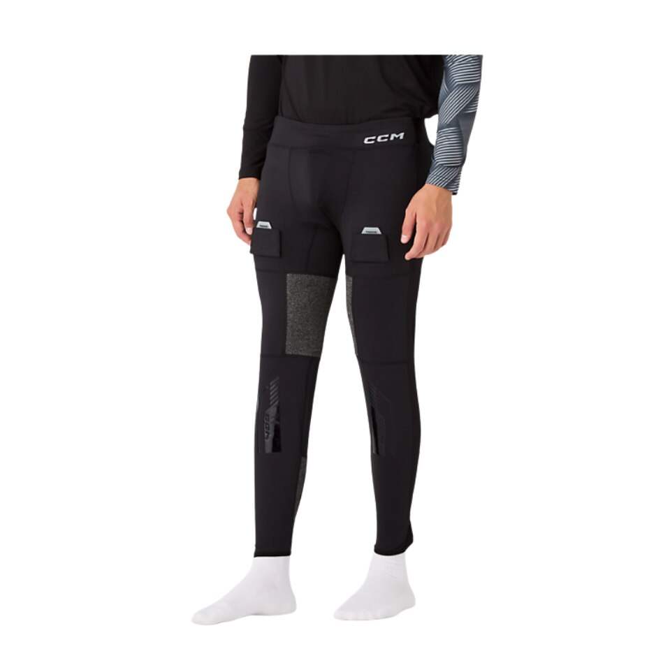 CCM Kalhoty se suspenzorem CCM Tacks Pro Base Layer SR, Senior, L, černá