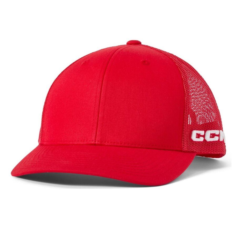 CCM Kšiltovka CCM Team Meshback Trucker SR, Senior, červená