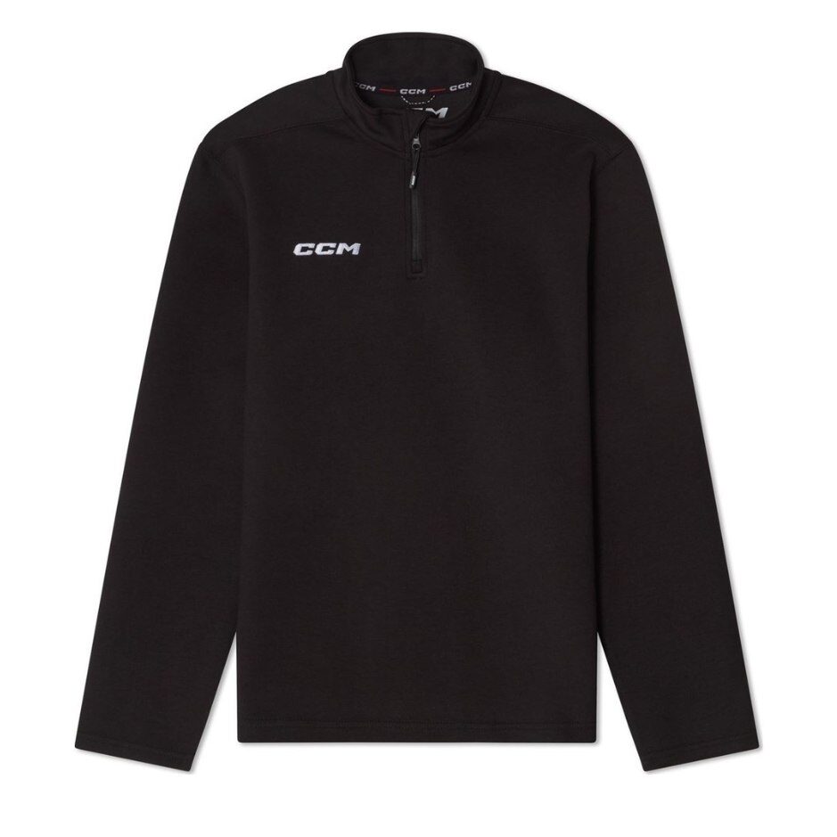 CCM Mikina CCM Team Locker Room 1/4 Zip SR, Senior, L, černá
