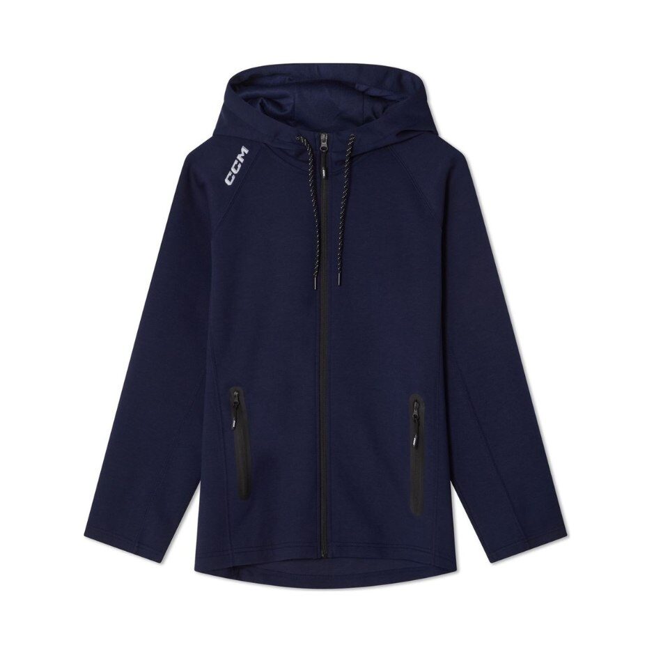 CCM Mikina CCM Team Locker Room Full Zip Hoodie YTH, Dětská, L, tmavě modrá