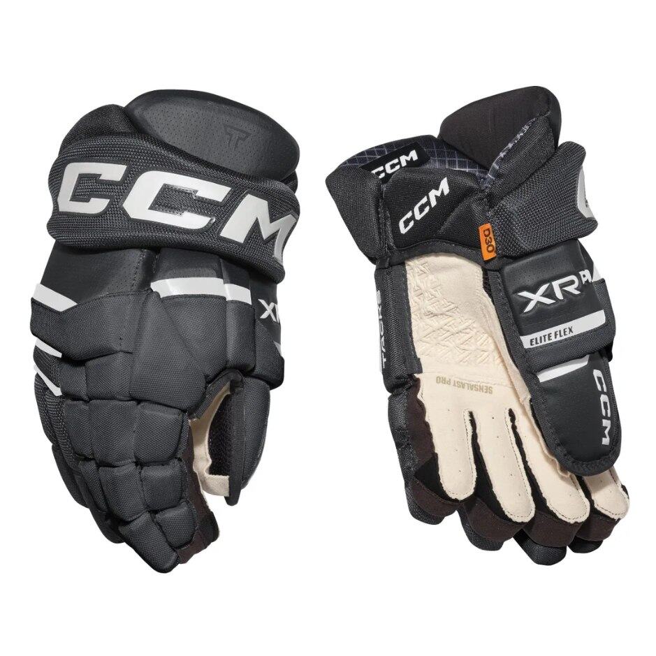 CCM Hokejové rukavice CCM Tacks XR Pro JR, Junior, 11", černá-bílá