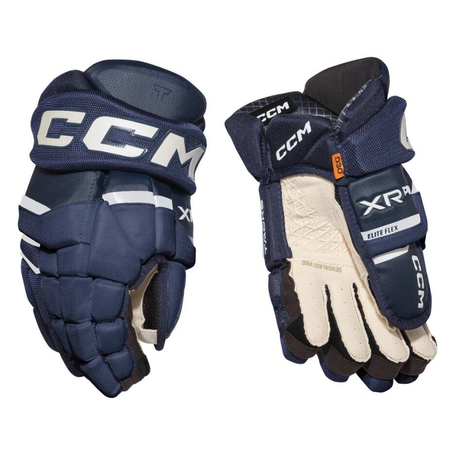 CCM Hokejové rukavice CCM Tacks XR Pro JR, Junior, 11", tmavě modrá-bílá