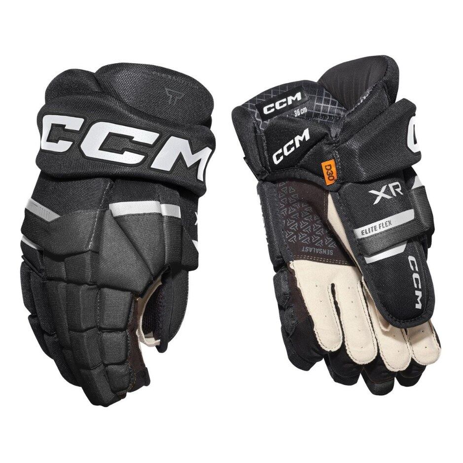 CCM Hokejové rukavice CCM Tacks XR SR, Senior, 15", černá-bílá