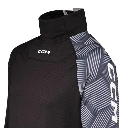 Tričko s nákrčníkom CCM Base Layer Neck Guard SR