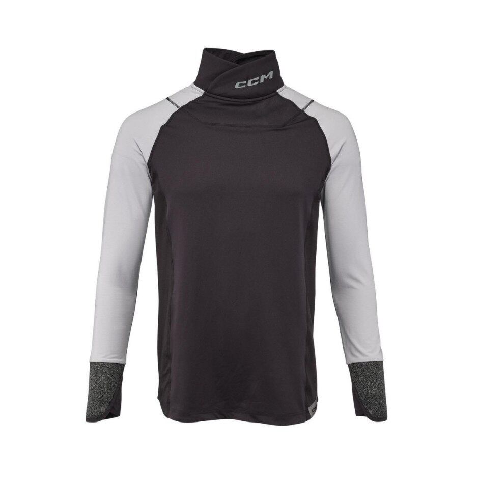 CCM Triko s nákrčníkem CCM Tacks Base Layer Neck Guard YTH, Dětská, S-M, černá