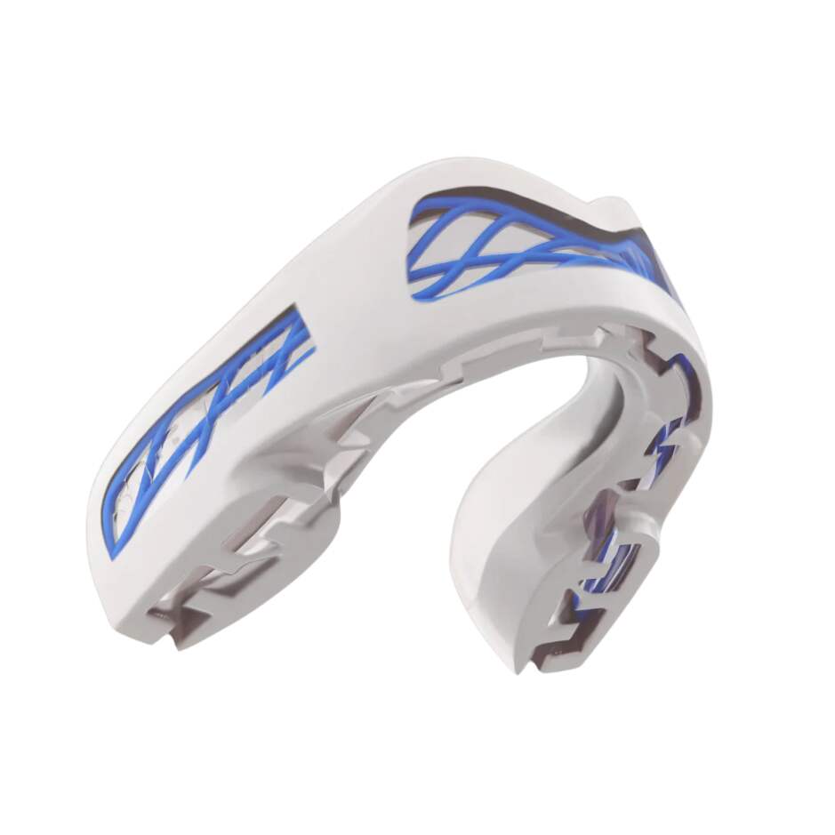 Safe Jawz Chránič zubů Safe Jawz Nitro Series White and Blue, Senior, Bez příchuti