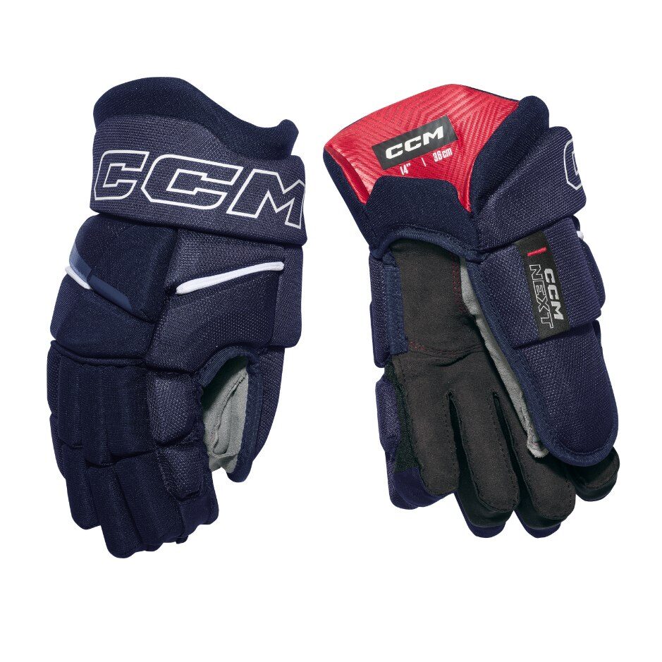 CCM Hokejové rukavice CCM Next S26 SR, Senior, 15", tmavě modrá-bílá