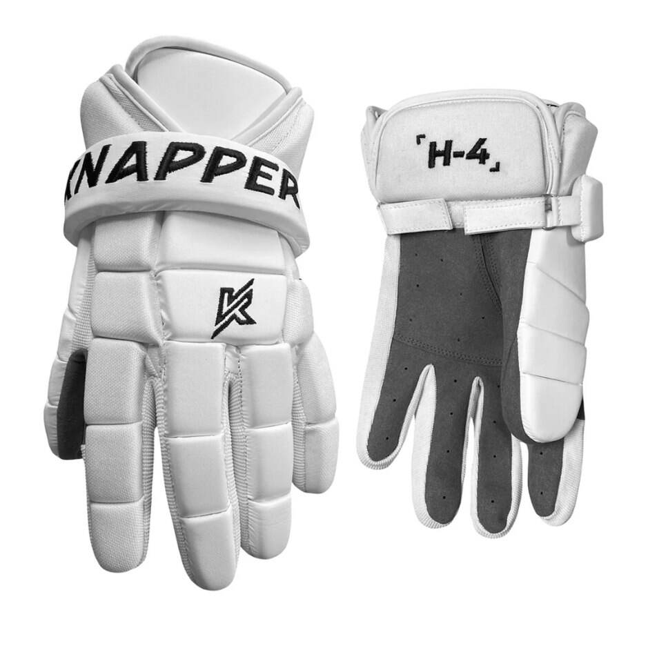 Knapper Hokejbalové rukavice Knapper H4 SR, bílá, Senior, XXL, 15"