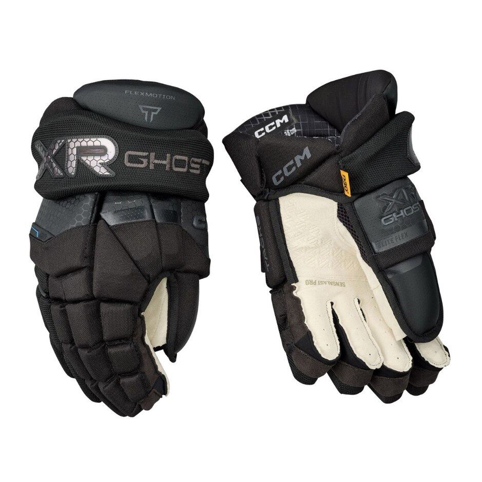 CCM Rukavice CCM Tacks XR Ghost SR, Senior, 15", černá-šedá