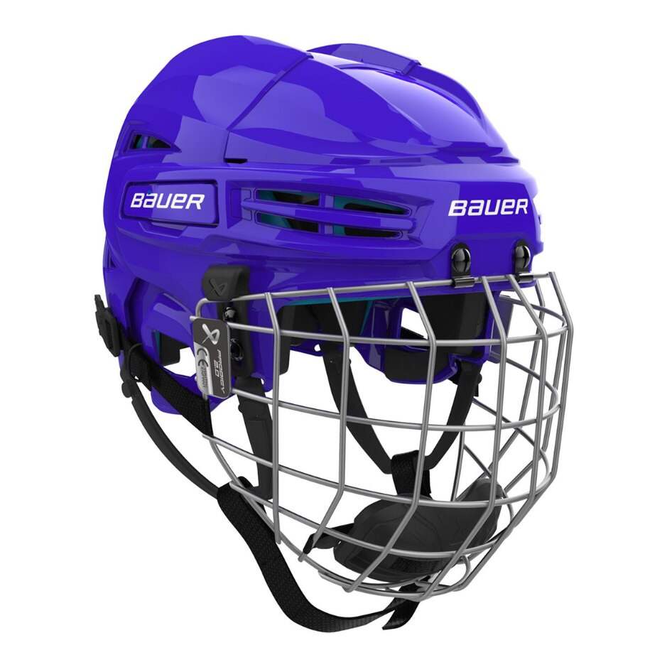 Bauer Hokejová helma Bauer Prodigy 2.0 Combo YTH, Dětská, 48-53cm, modrá