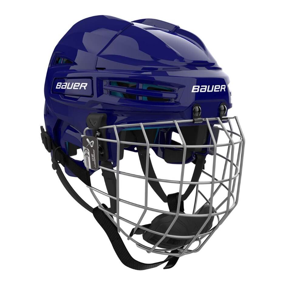 Bauer Hokejová helma Bauer Prodigy 2.0 Combo YTH, Dětská, 48-53cm, tmavě modrá