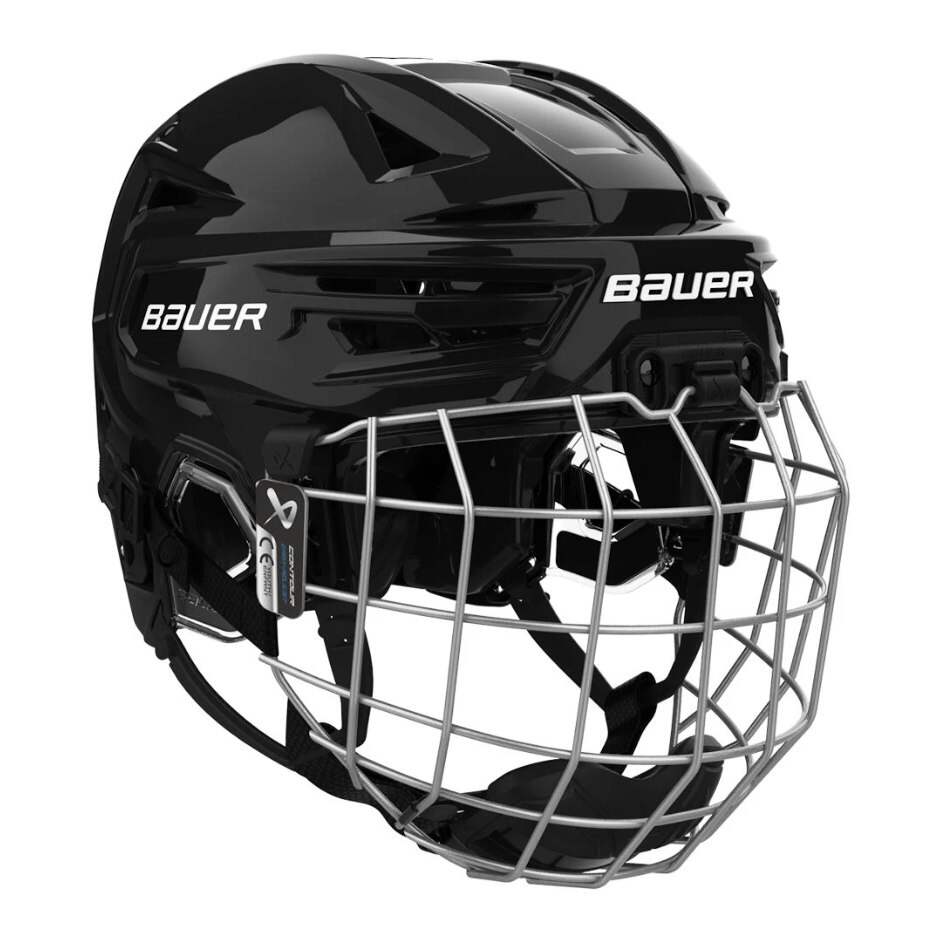 Bauer Hokejová helma Bauer Re-Akt 155 Combo YTH, Dětská, 49-54cm, černá