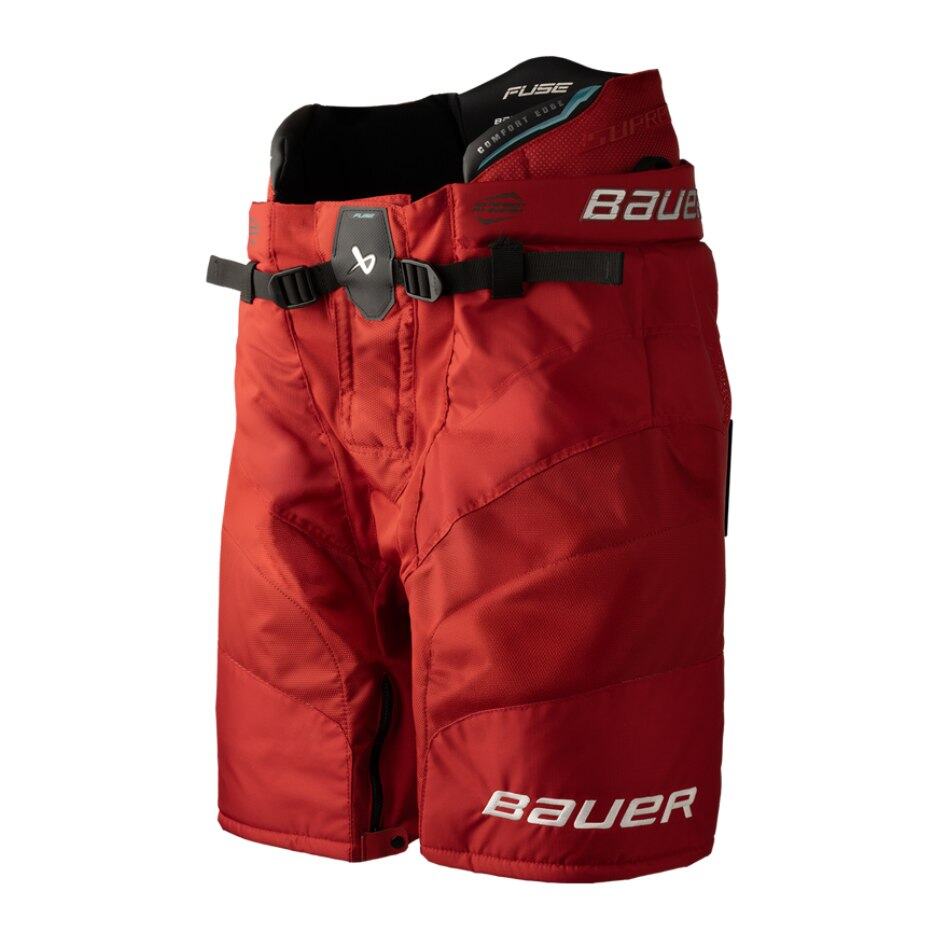 Bauer Hokejové kalhoty Bauer Supreme FUSE SR, Senior, M, červená