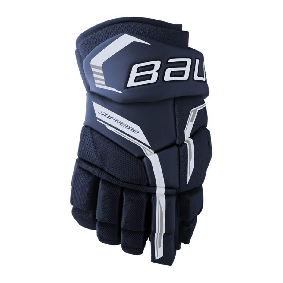 Bauer Hokejové rukavice Bauer Supreme F40 INT, Intermediate, 12", tmavě modrá
