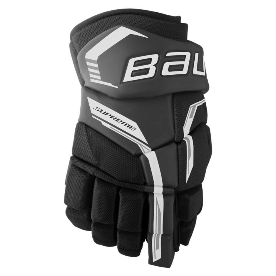 Bauer Hokejové rukavice Bauer Supreme F40 INT, Intermediate, 12", černá-bílá