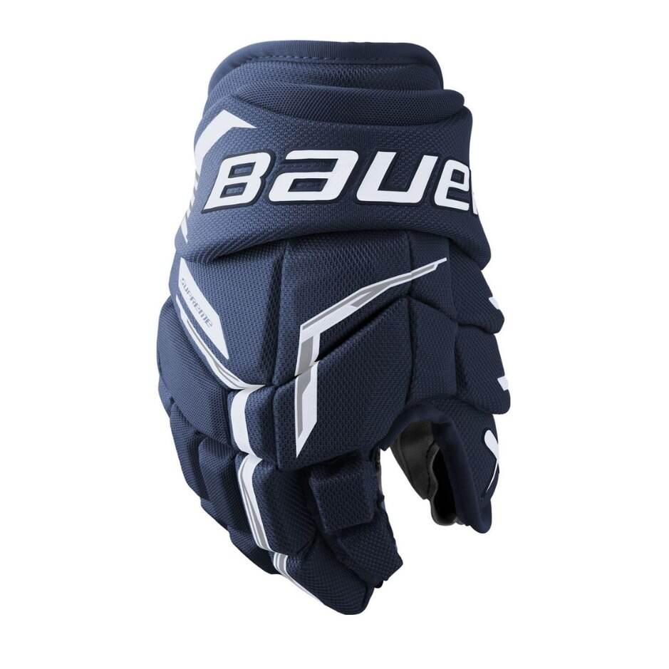 Bauer Hokejové rukavice Bauer Supreme FUSE INT, Intermediate, tmavě modrá, 12.5"