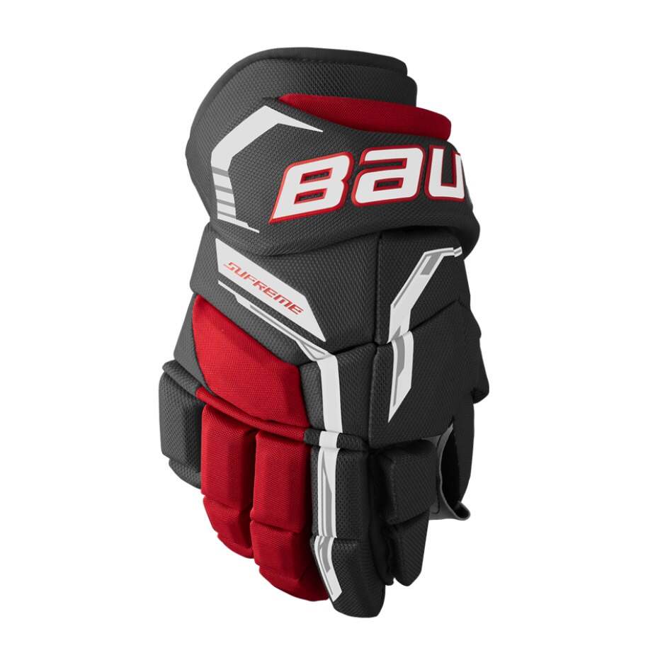 Bauer Hokejové rukavice Bauer Supreme FUSE SR, Senior, 13", černá-červená