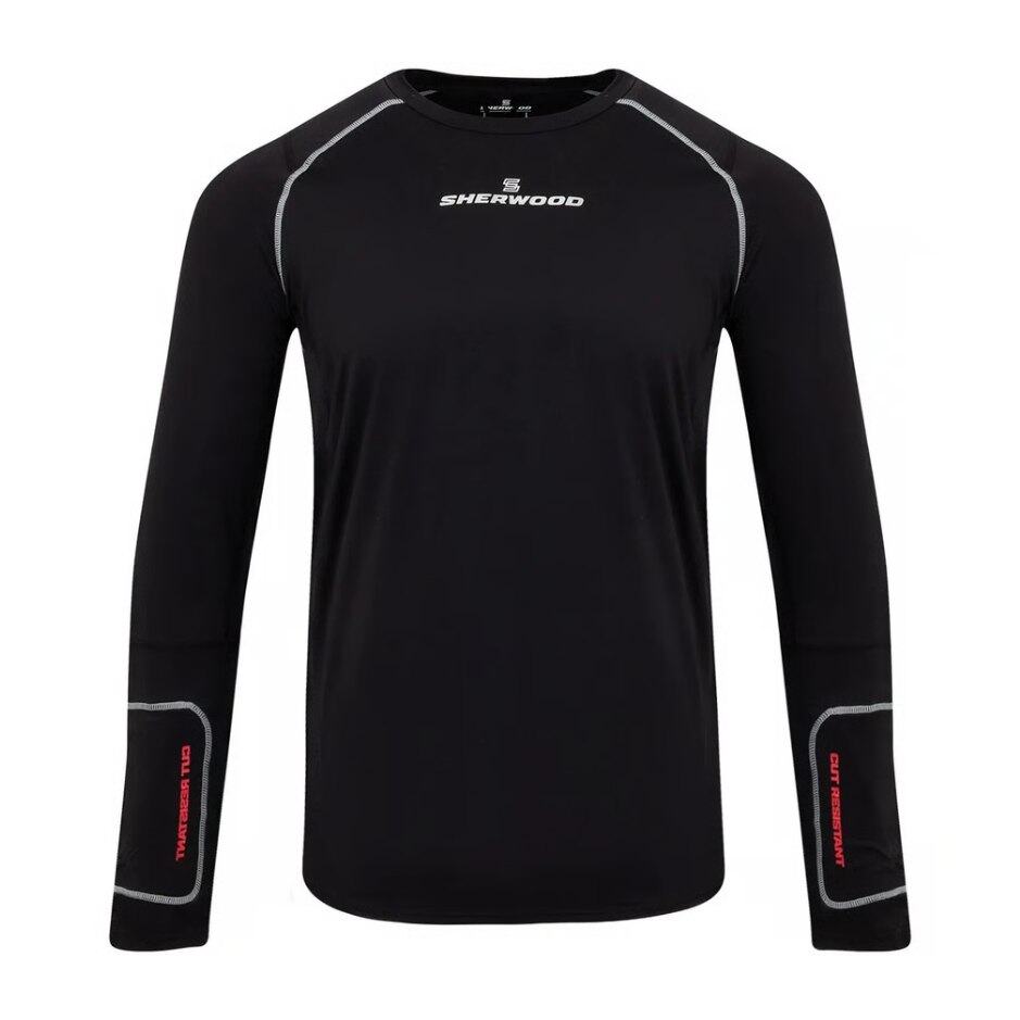 Sherwood Triko Sherwood Rekker Cut Compression L/S Top SR, Senior, černá, M