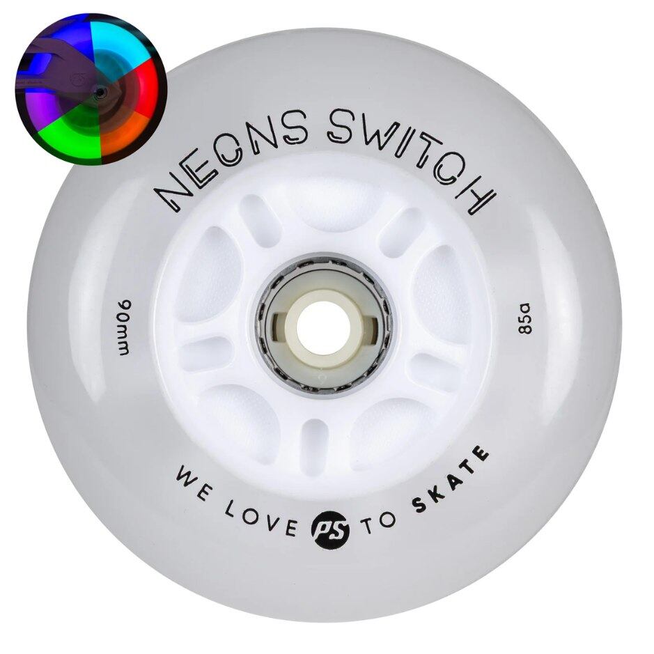 Powerslide Kolečka Powerslide Neons Switch LED (4ks), 85A, 90