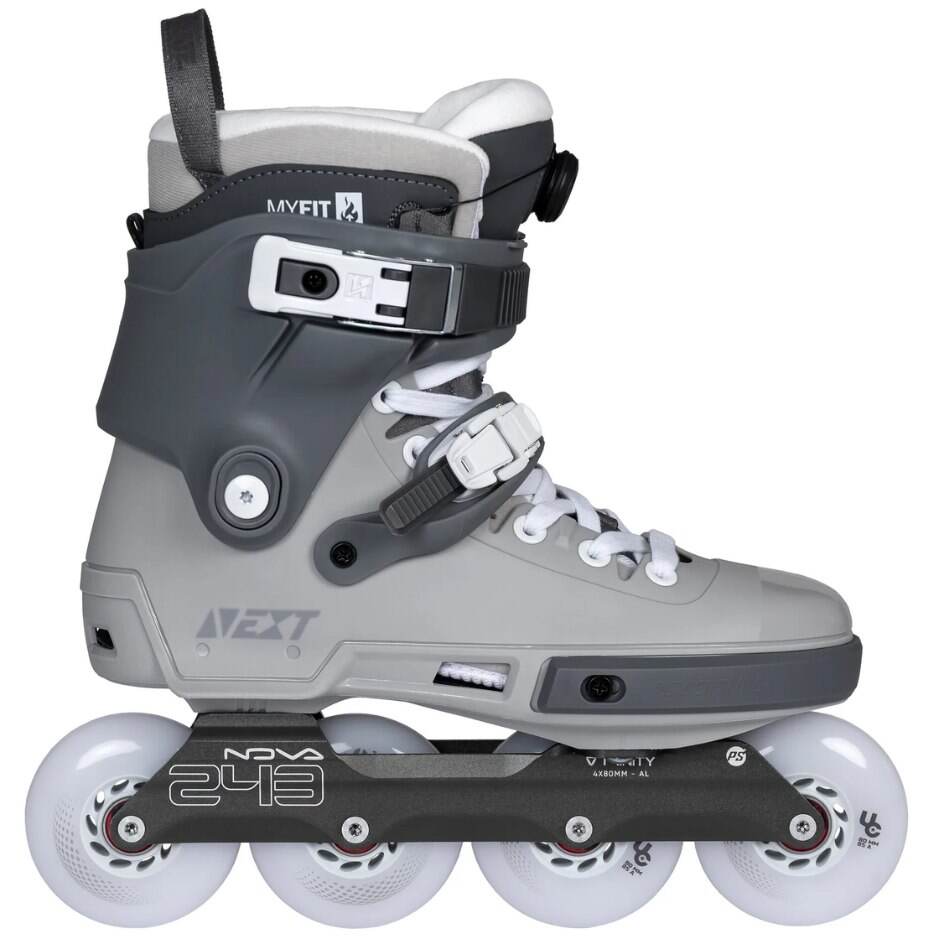 Powerslide Kolečkové brusle Powerslide Next 80 PDS Grey, 36-37, 4x, 80