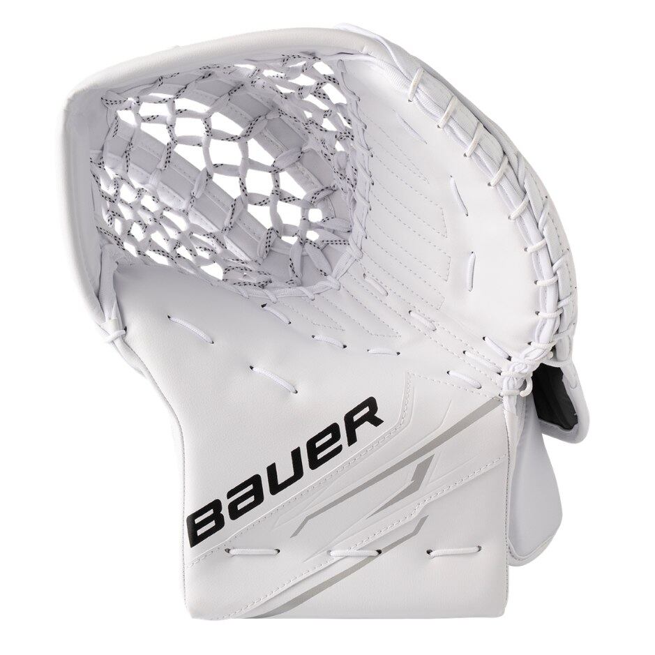 Bauer Brankářská lapačka Bauer GSX SR, Senior, bílá, Obrácený gard