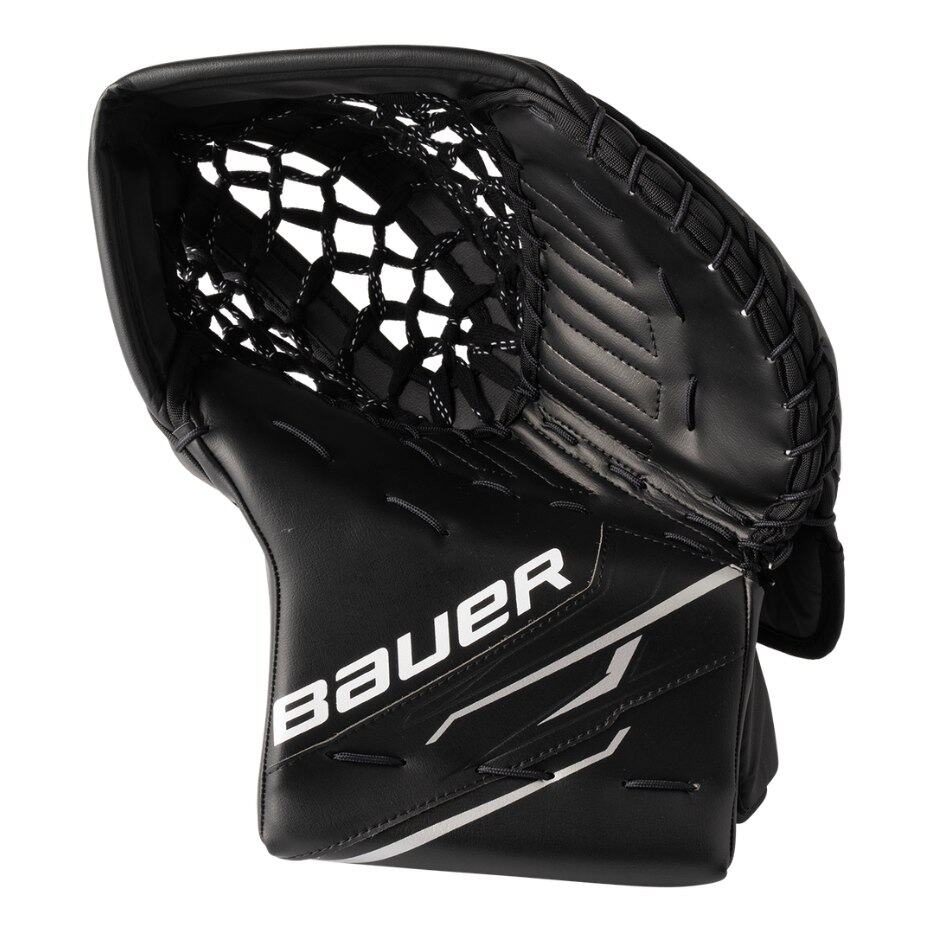 Bauer Brankářská lapačka Bauer GSX SR, Senior, černá, Obrácený gard