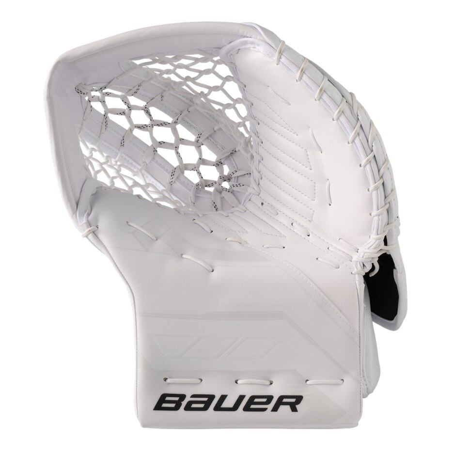 Bauer Brankářská lapačka Bauer Supreme FUSE INT, Intermediate, bílá, Klasický gard