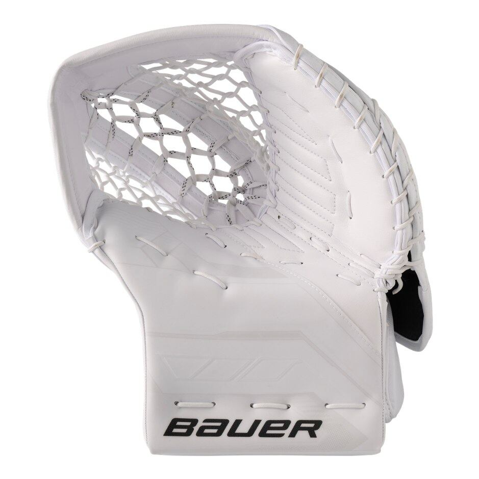 Bauer Brankářská lapačka Bauer Supreme FUSE SR, Senior, bílá, Klasický gard