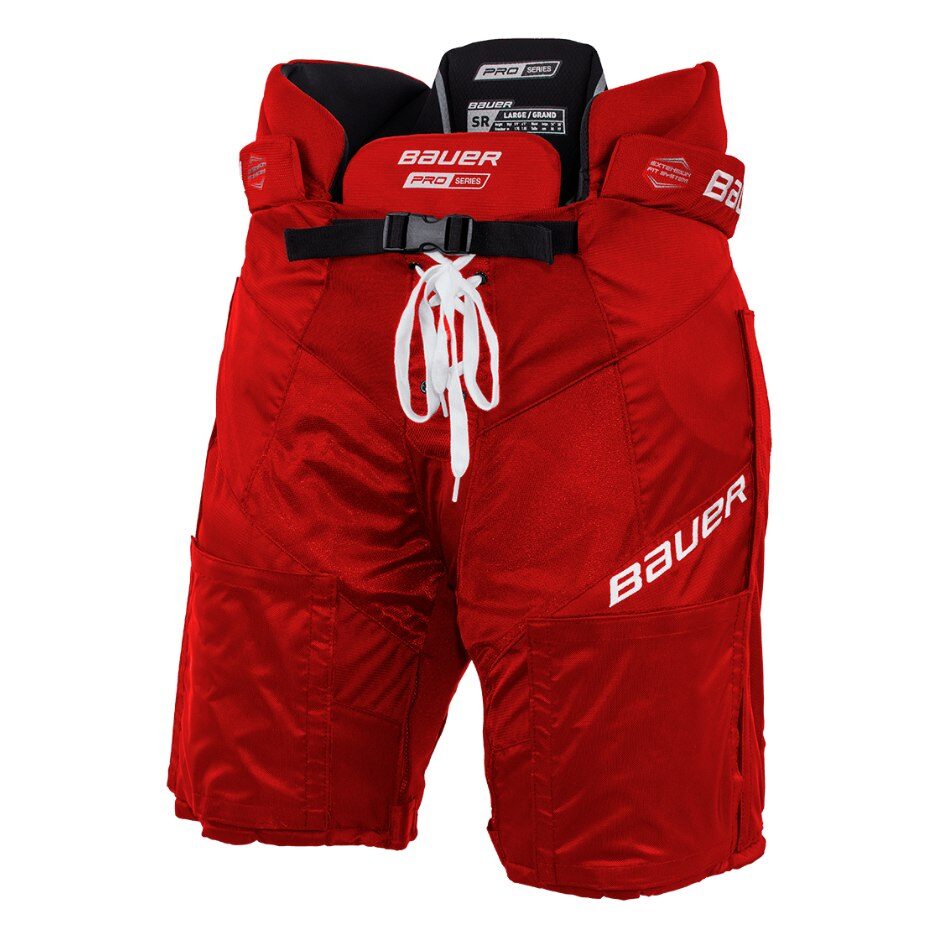 Bauer Hokejové kalhoty Bauer Pro Series Velcro SR, Senior, červená, XS