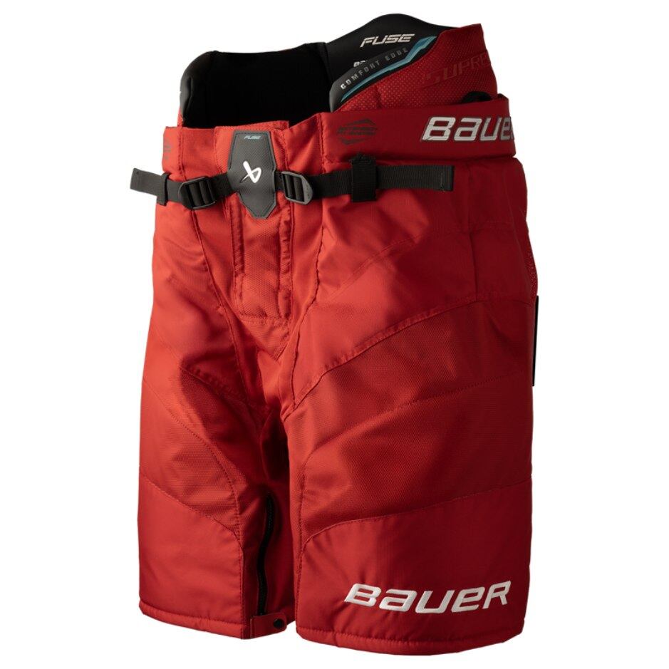Bauer Hokejové kalhoty Bauer Supreme FUSE JR, Junior, červená, L