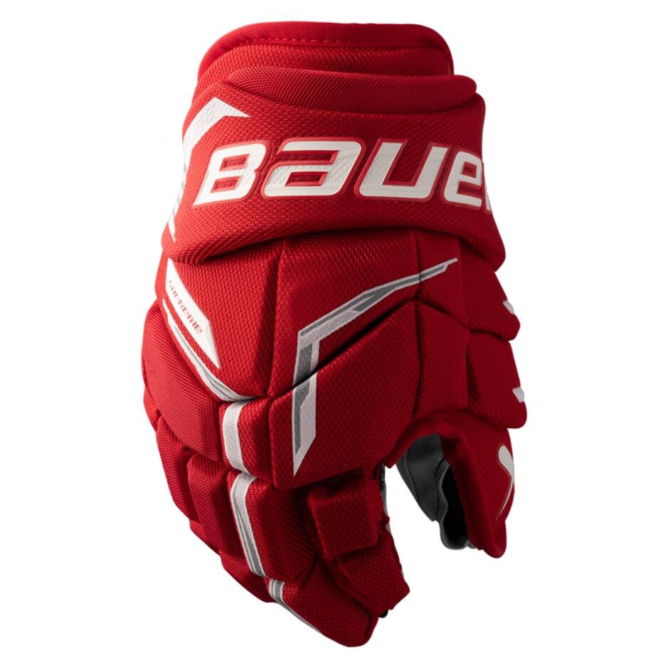 Bauer Hokejové rukavice Bauer Supreme FUSE JR, Junior, červená, 10"