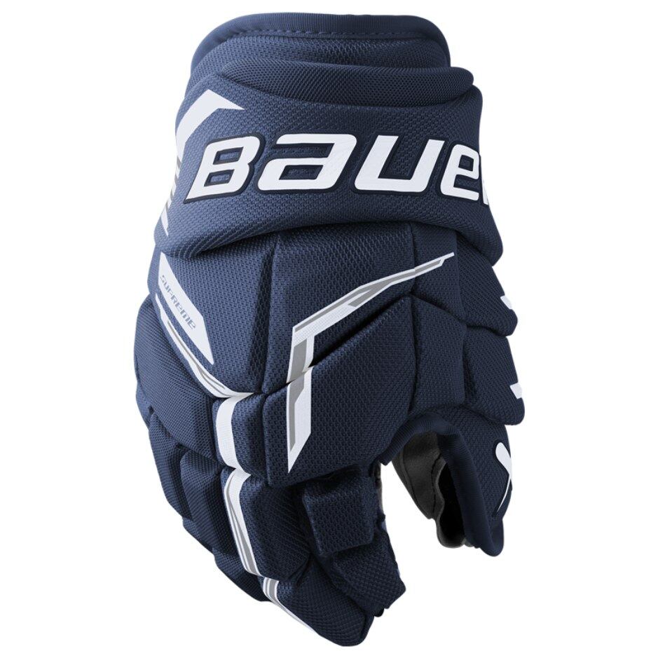 Bauer Hokejové rukavice Bauer Supreme FUSE JR, Junior, tmavě modrá, 10"