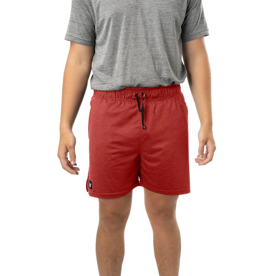 Bauer Kraťasy Bauer Team Knit Short SR, Senior, červená, L