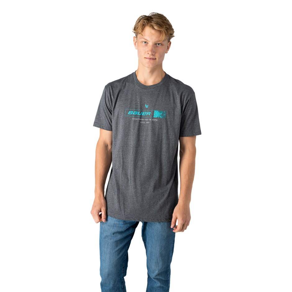 Bauer Triko Bauer Fuse Graphic T-Shirt SR, Senior, šedá, XL